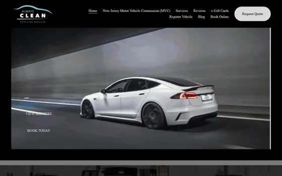 Alwayscleancars website preview