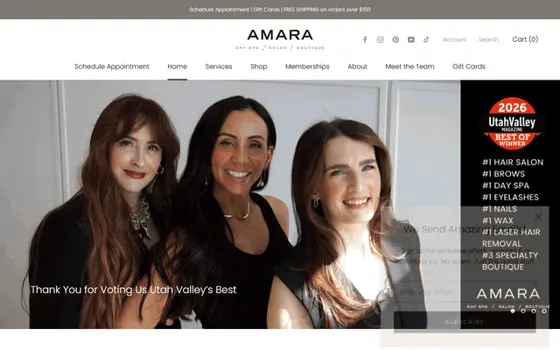 Amaradayspa website preview