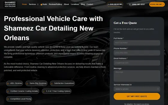 Autodetailsusa website preview