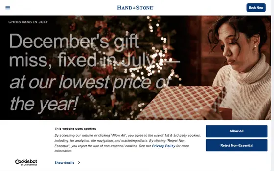 Handandstone website preview