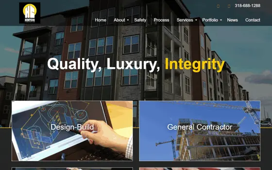 Hintonconstructioncompany website preview