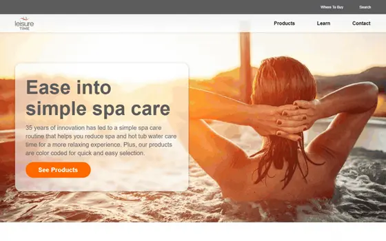 Leisuretimespa website preview