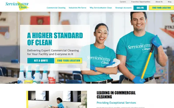 Servicemasterclean website preview
