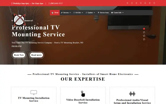 The Installation Experts website preview