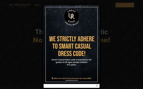 Theurbanrasoi website preview