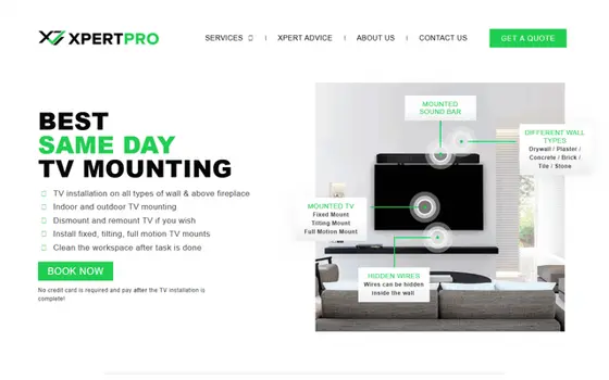Xpertpro website preview